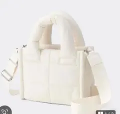 新品未使用タグ付きGU オフホワイト ショルダーバッグ