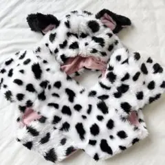 ディズニー　ファンキャップマフラー　101匹わんちゃん　ダルメシアン　レオパード