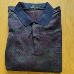 90s dunhill ダンヒル　ビンテージニット長袖ポロシャツ　刺繍ロゴのサムネイル