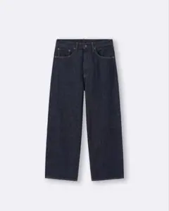 美品GUバギージーンズ(補正済:股下64.5センチ)