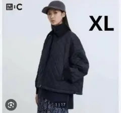 ユニクロCブラック キルティングジャケット