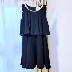 ラグナムーン　ビジューノースリーブワンピース 黒　LagunaMoon