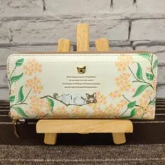 ★新品★ ベベダヤン ラウンドファスナー長財布 金木犀とシマエナガのサムネイル