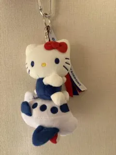 キティ グローバルワーク TOYチャーム 飛行機 キーホルダー 完売品