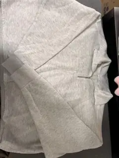 グレー M ジップ付き スウェット