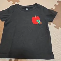 ERIC CARLE リンゴと毛虫 Tシャツ 黒のサムネイル
