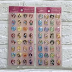 セリア　ディズニープリンセス　ストーンシール　キラキラ　人気　プリンセス　シール