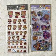 新品 サンリオ キティ ウォーターシール 4サイズステッカー