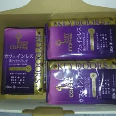 キーコーヒー　 カフェインレス　深いコクのブレンド　 180g×3袋のサムネイル