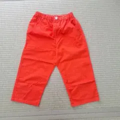 値下げ❗オレンジ色 七分丈パンツ 160サイズ