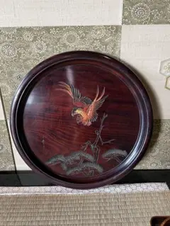 岡山烏城彫り　角盆 4枚セット　アンティーク！ 岡山烏城彫り 角盆 4枚セット アンティーク！ - メルカリ