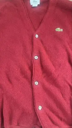 断*⊹様 IZOD Lacoste レッド カーディガン