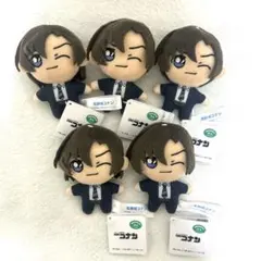 【新品】劇場版 名探偵コナン マスコット ぬいぐるみ 萩原研二×5体セット