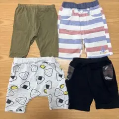 男の子　90cm ショートパンツ　夏ボトムス　半ズボン　まとめ売り　4点セット