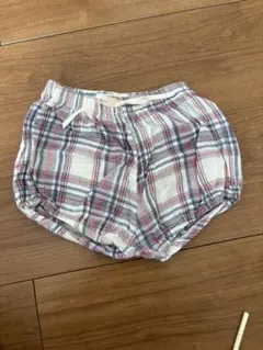 monmimiチェックブルマ　韓国子供服　ブルマ　かぼちゃパンツ