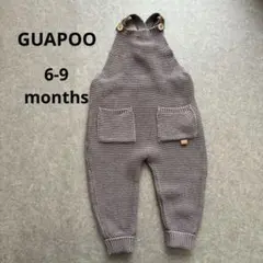 GUAPOO ニットサロペット　6-9months