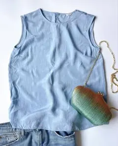 IENA ノースリーブ シャツ ブラウス 新品】IENA イエナ シアーポリエステル ノースリーブ シャツ ブラウス