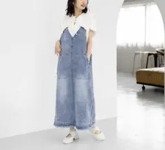 ニコアンド　ワークサロペットスカートのサムネイル
