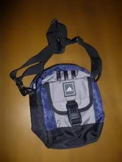 adidas ショルダーバッグ グレー/ネイビー