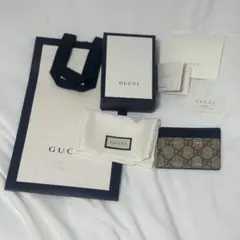 GUCCI■カードケース 233166 GGスプリーム 蜂 パスケース 名刺入れ