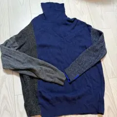 DIESEL ネイビー タートルネックセーター
