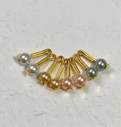 リカちゃんパールピアス4点セット①