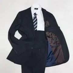 【美品】パーフェクトスーツ セットアップ Y6 千鳥格子 ブラック 薄手