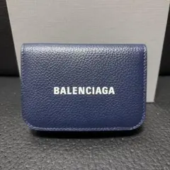 2026年最新】BALENCIAGA カラー：ネイビー系 メンズ 三つ折り財布の
