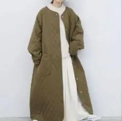 Libra Cue キルティングボリュームコート