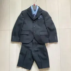 キッズ　フォーマルスーツセット　卒園式　入学式　黒　ハーフパンツ　110