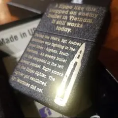 【新品】ブラッククラックル ベトナム戦争 弾丸 Zippo