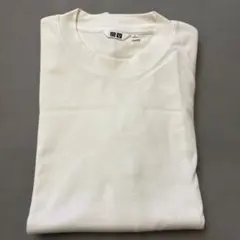 ※ 美品 ※ UNIQLO AIRism メンズ白長袖Ｔシャツ