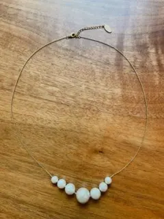 コットンパール ゴールドチェーン ネックレス