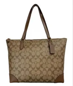 COACH トートバッグ シグネチャー 브라운