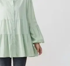 ティアードチュニック　無地　送料無料