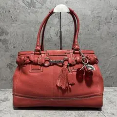 COACH Y2K Hampton Boston Bag Coral