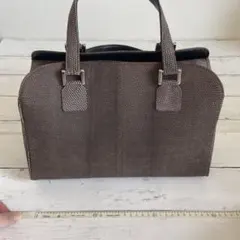 美品☆リアル リザード マット センターセレクト ハンドバッグ - メルカリ
