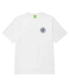 HUF 半袖Tシャツ バックプリント ロゴT ホワイト Mサイズ ストリート美品