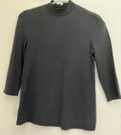 COMME CA DU MODE ブラック七分袖 Tシャツ M