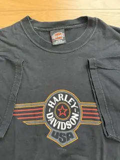 90s usa製Harley-Davidson tシャツブラックグラフィック