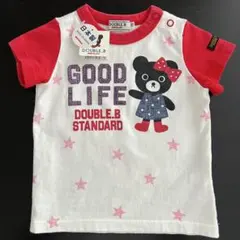 【タグ有】ミキハウス　ダブルB 半袖　Tシャツ　70cm ビー子ちゃん　ベビー服
