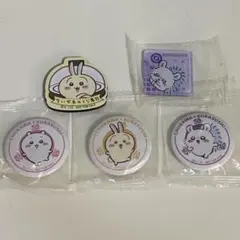 ちいかわ くら寿司コラボ マグネット 缶バッジ うさぎモモンガ