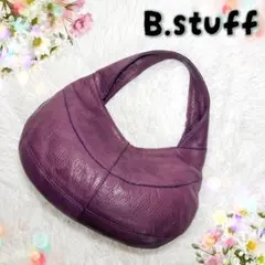 ビースタッフ モニカ パープル ハーフムーン oneshoulder 肩がけ 紫