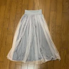 週末値下げ！Chacottチャコット　チュールスカート　グレー　サイズMのサムネイル