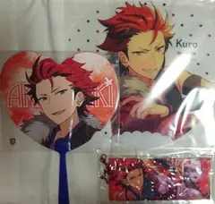 あんスタ　鬼龍紅郎　うちわ メモリアルチケットチャーム