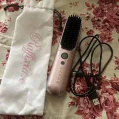 ブラシヘアーアイロン　コードレス　携帯旅行