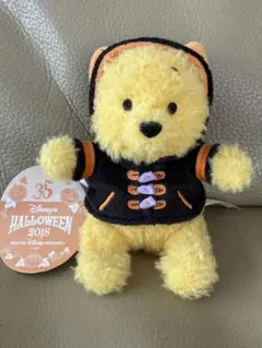 東京ディズニーリゾート ハロウィーン　2018 くまのプーさん ぬいぐるみ　黒猫