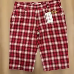 SANFORD サンフォード　赤と白のチェック ショートパンツ　L未使用