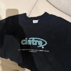 ciatre ロゴ刺繍 Tシャツ ブラック