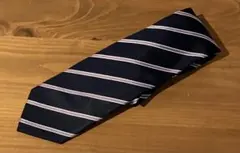 BEAMS HEART ネイビー ストライプ ネクタイ